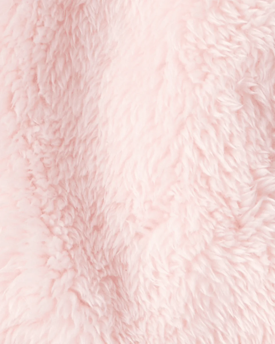 Chaqueta de sherpa rosa - Image 3