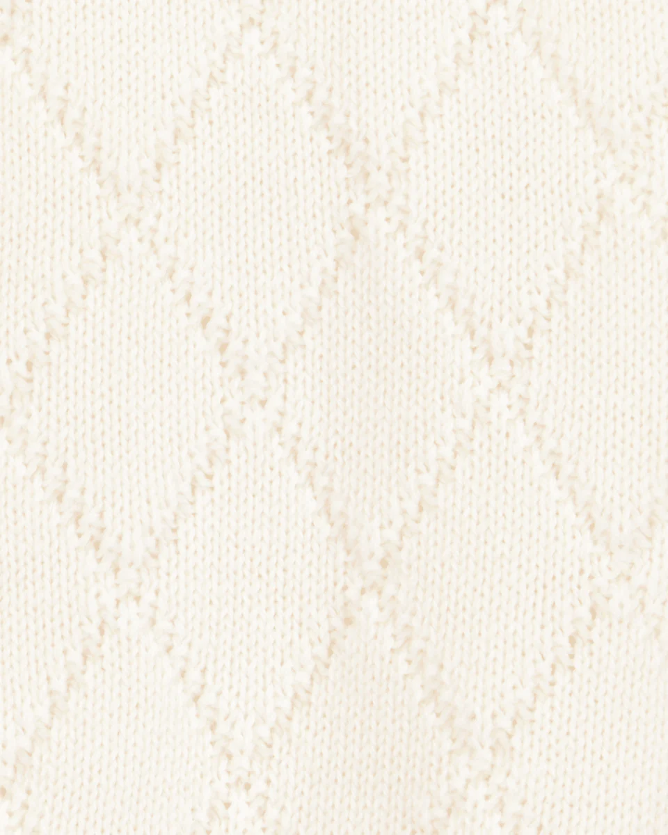 Chaqueta de punto con botones color marfil - Image 2