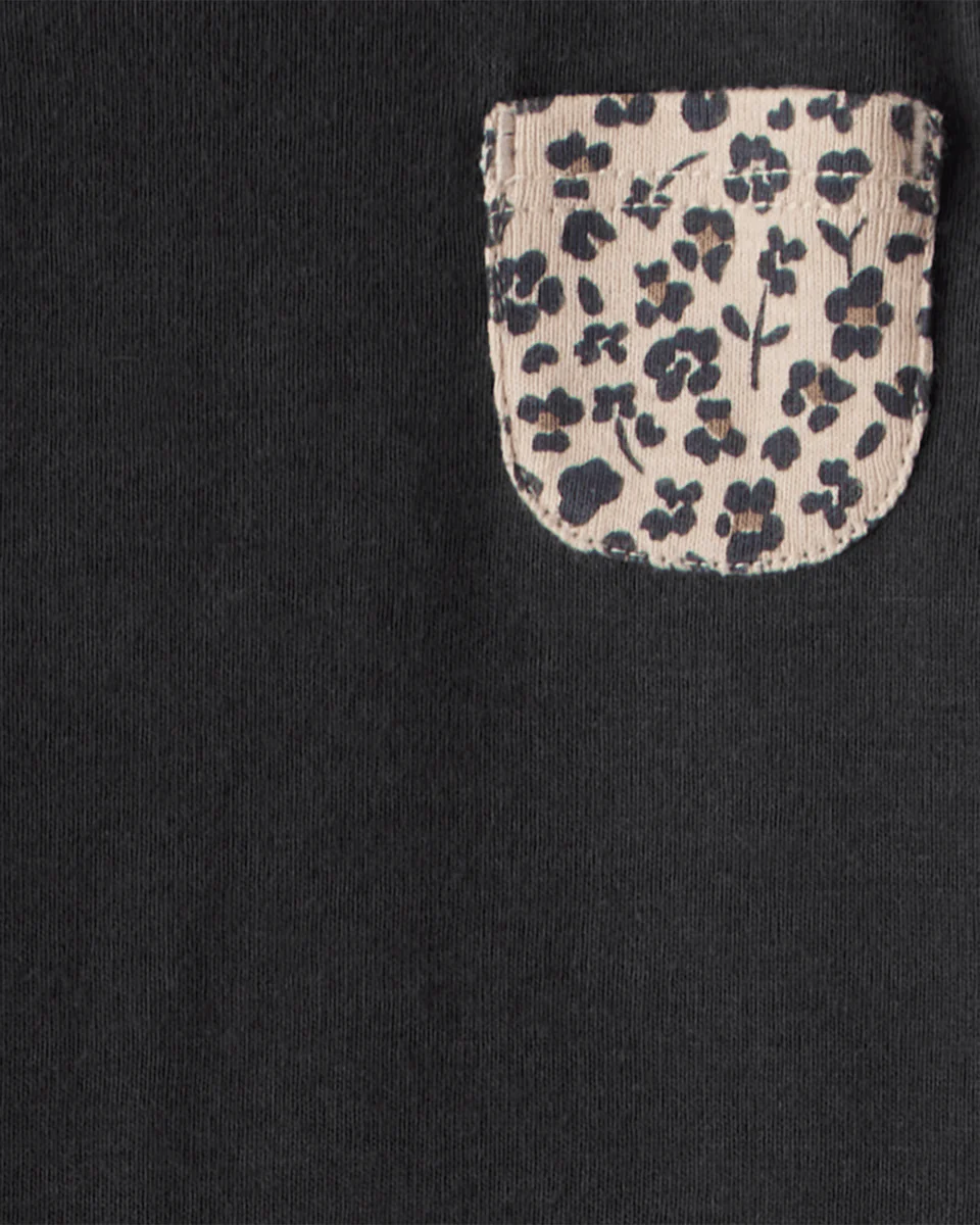 Conjunto tres piezas bodies manga larga y pantalón estampado leopardo - Image 3