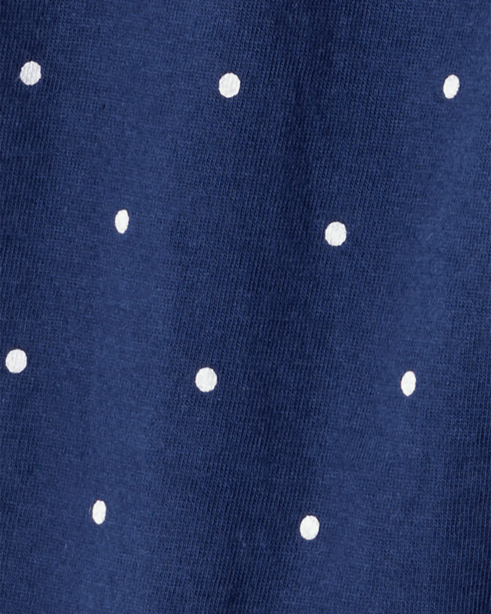 Conjunto dos piezas algodón con body de frutas de manga larga y pantalón azul - Image 3