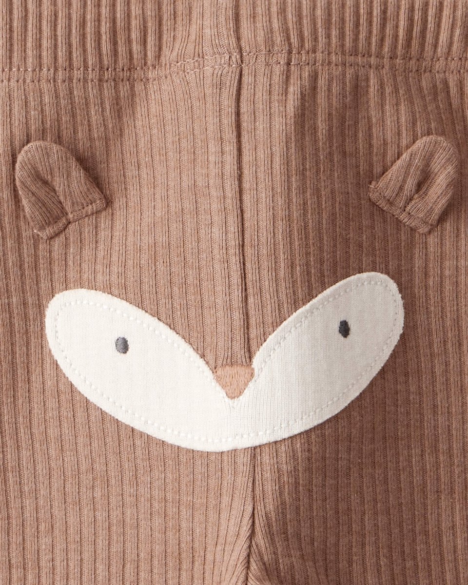 Conjunto dos piezas marrón con dos bodys y pantalón - Image 3