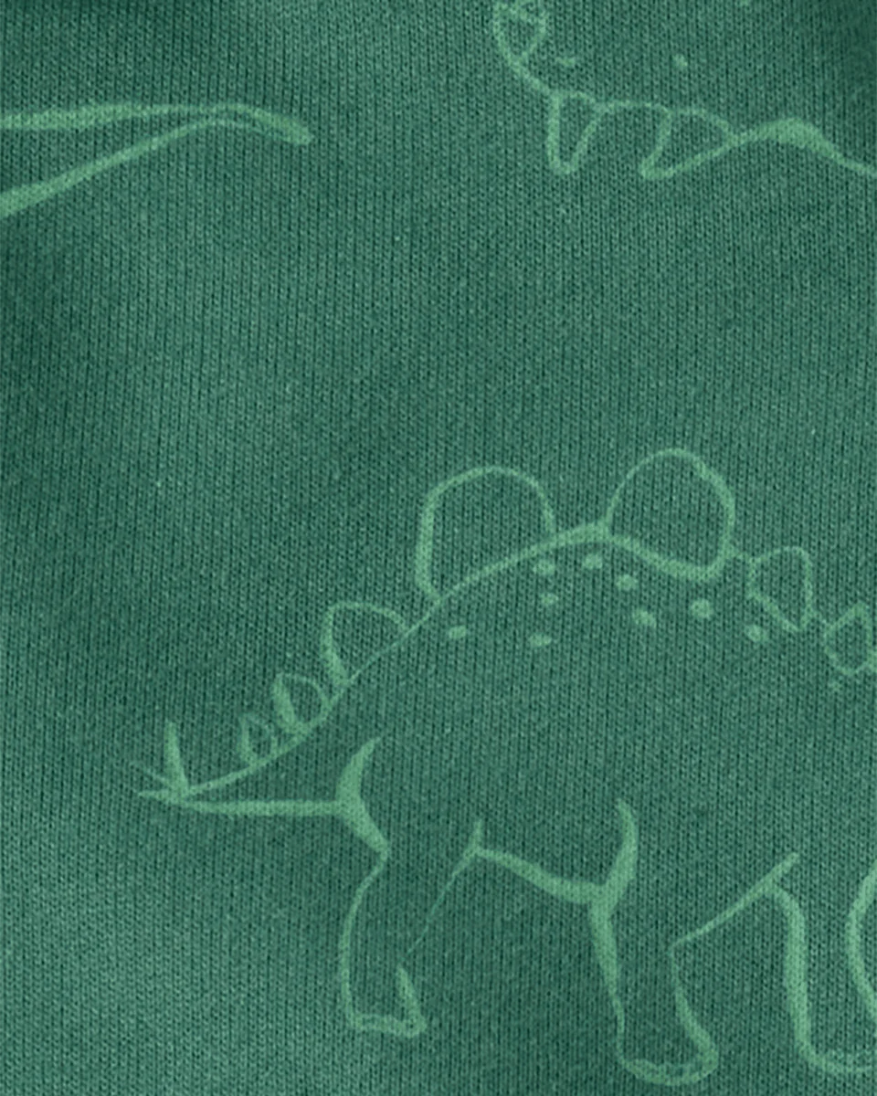 Conjunto 3 piezas cárdigan verde de dinosaurio, body y pantalón - Image 2