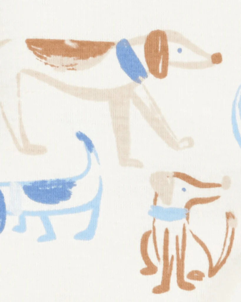 Conjunto 3 piezas de chaqueta, pantalón y body corto, diseño perro - Image 2
