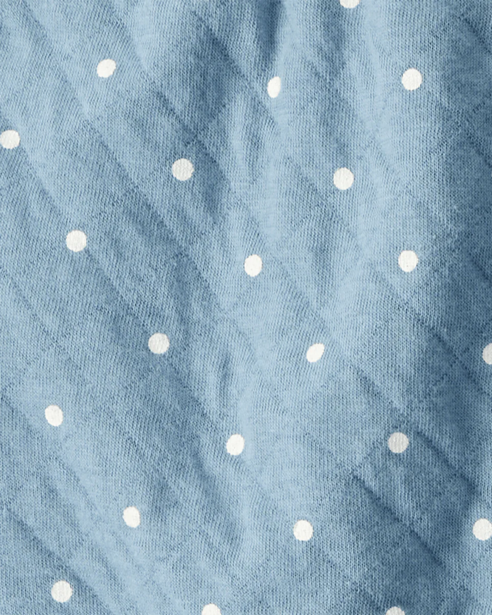 Conjunto 3 piezas con chaleco de lunares y body estampado - Image 4