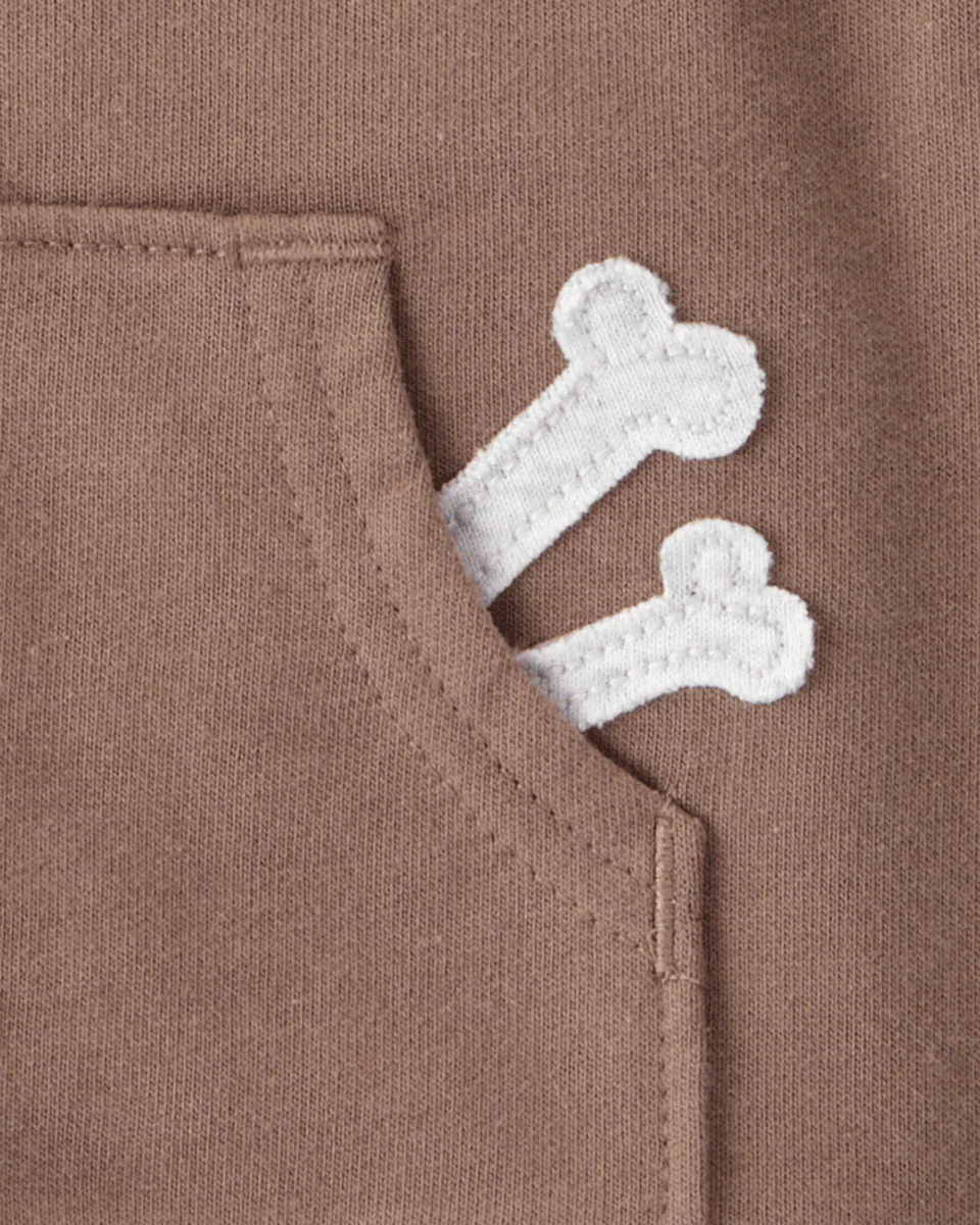 Conjunto tres piezas chaleco con capucha, body estampado perro y pantalón - Image 4