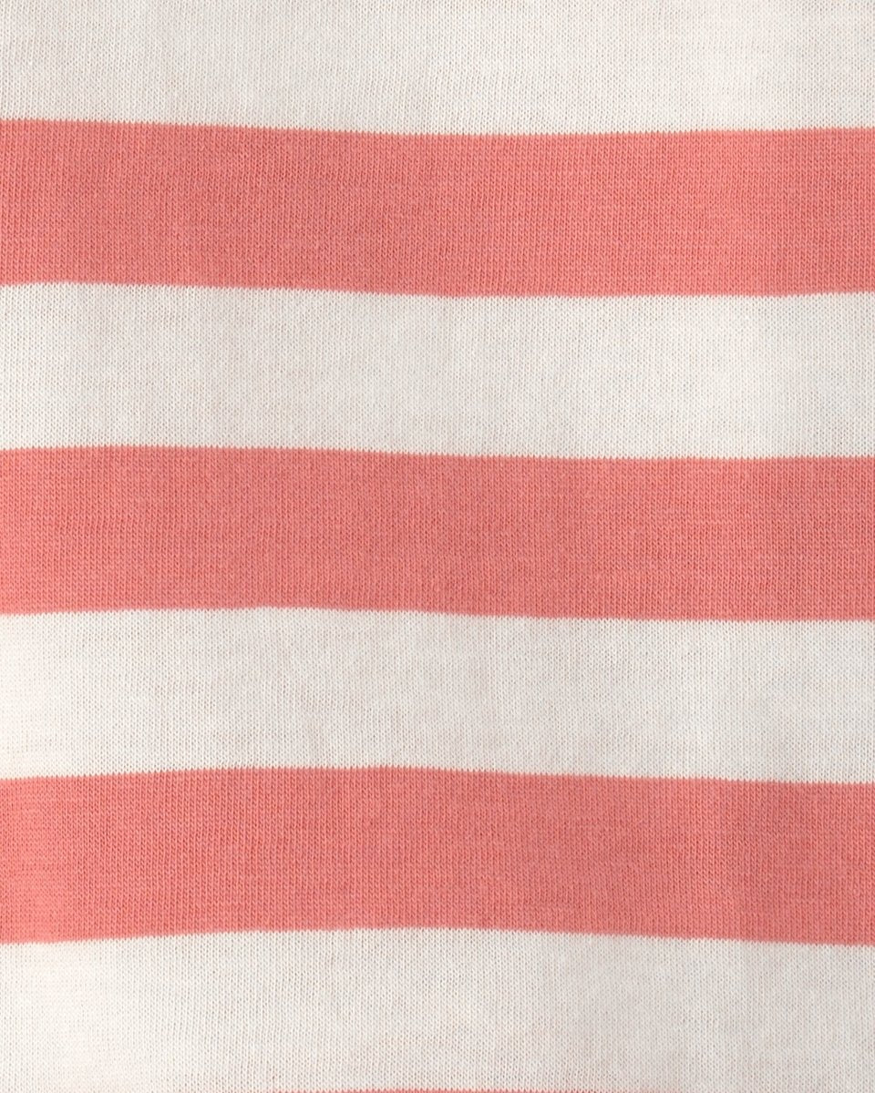 Conjunto dos piezas de algodón con peto corto y camiseta diseño a rayas naútico - Image 6