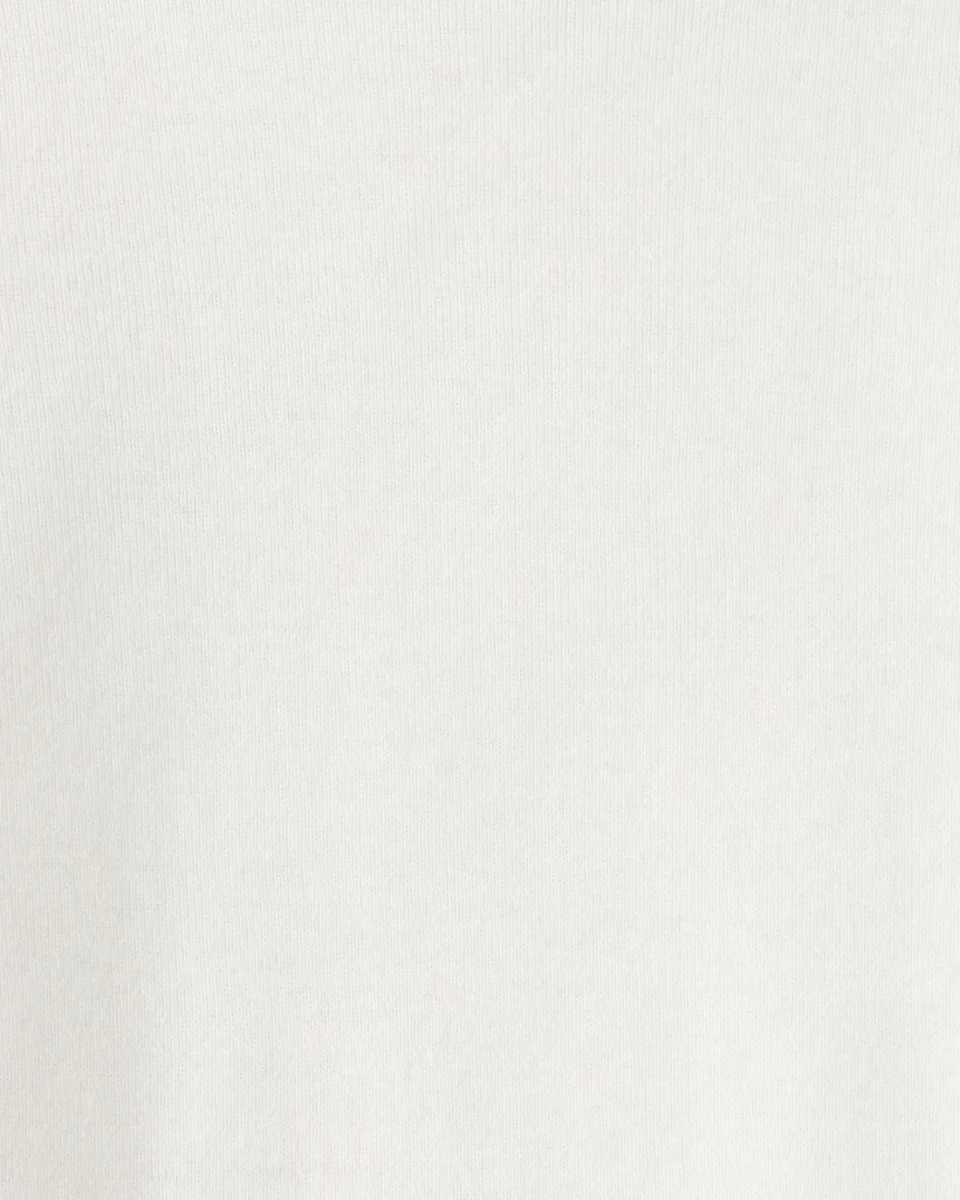 Conjunto dos piezas de lino con peto corto a rayas y camiseta azul - Image 4