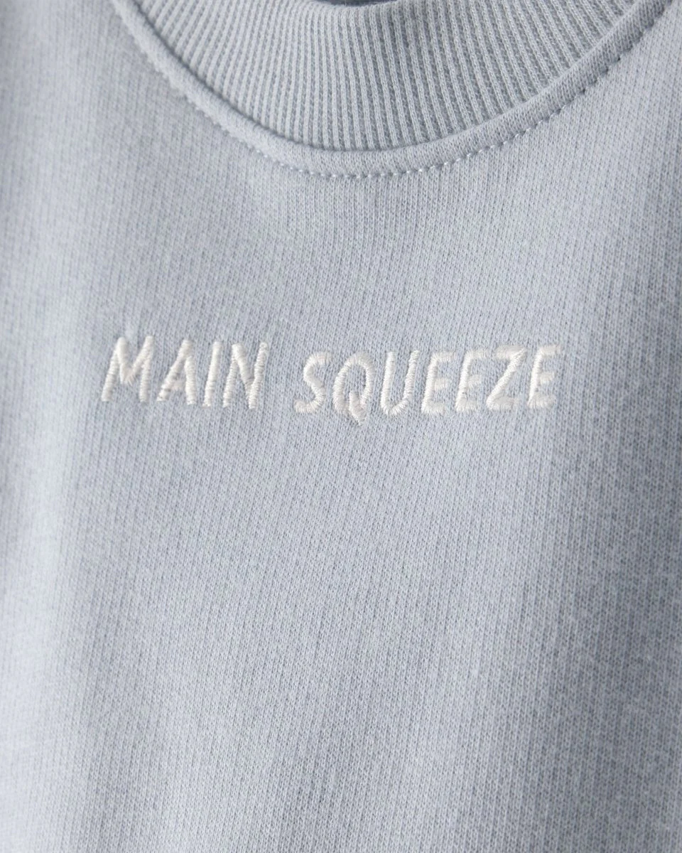 Conjunto tres piezas de algodón sudadera, body y pantalón corto con diseño limones - Image 4