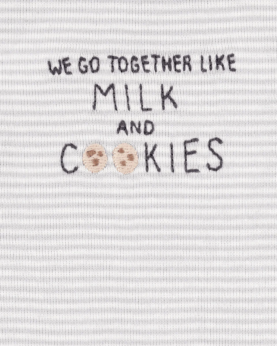 Conjunto tres piezas pantalón y dos bodies diseño galletitas - Image 4