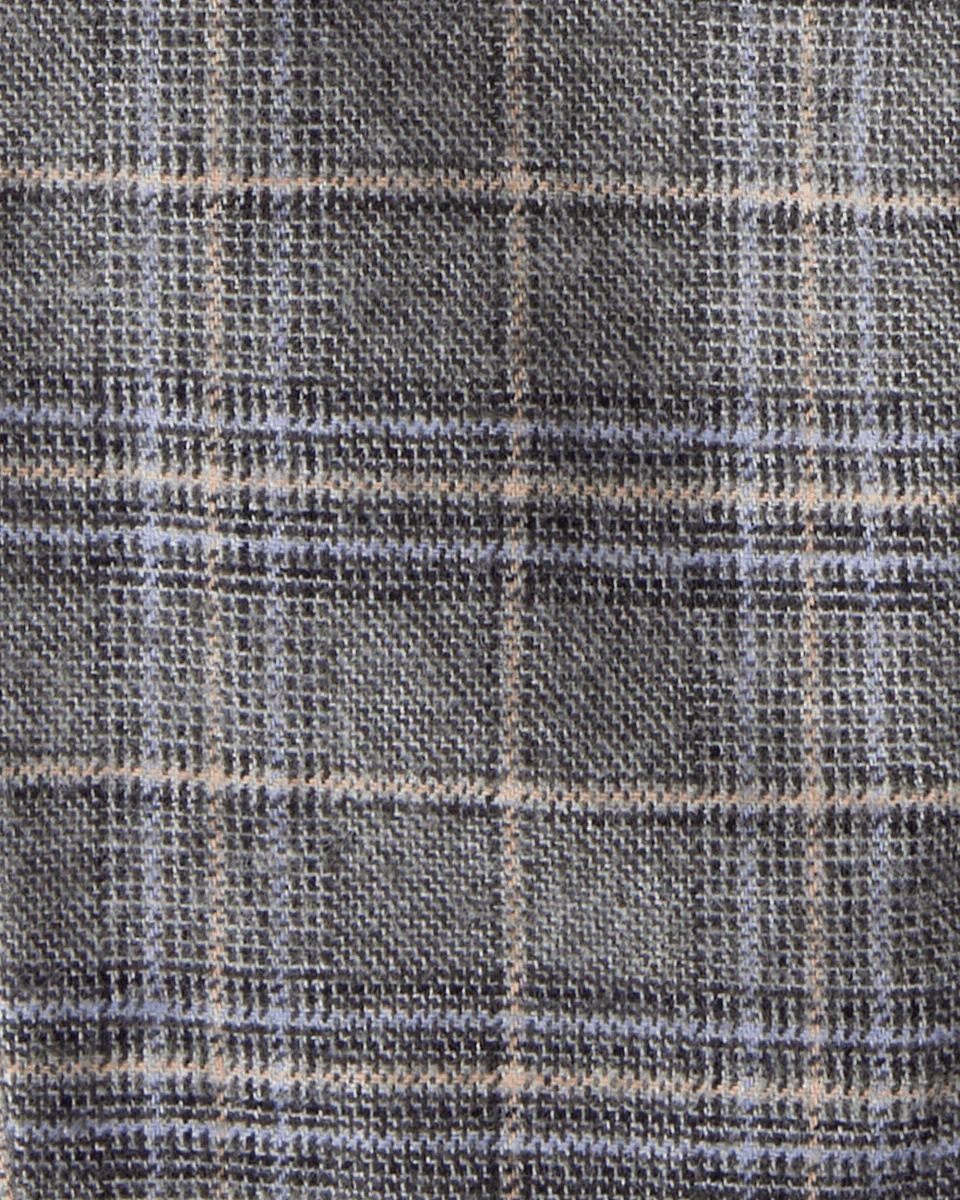 Pantalón con tirantes de cuadros grises - Image 3