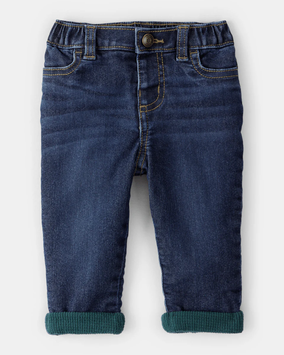 Pantalón vaquero acolchado y cómodo para bebé