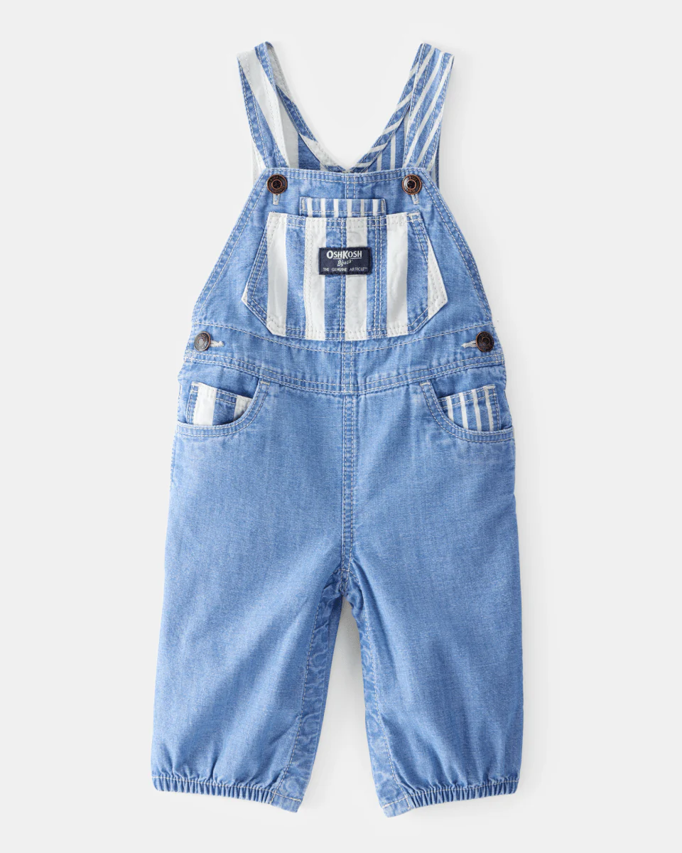 Peto denim clásico a rayas