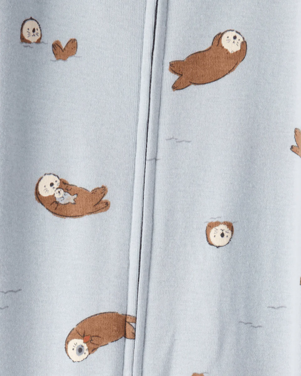 Pijama algodón con diseño azul - Image 3