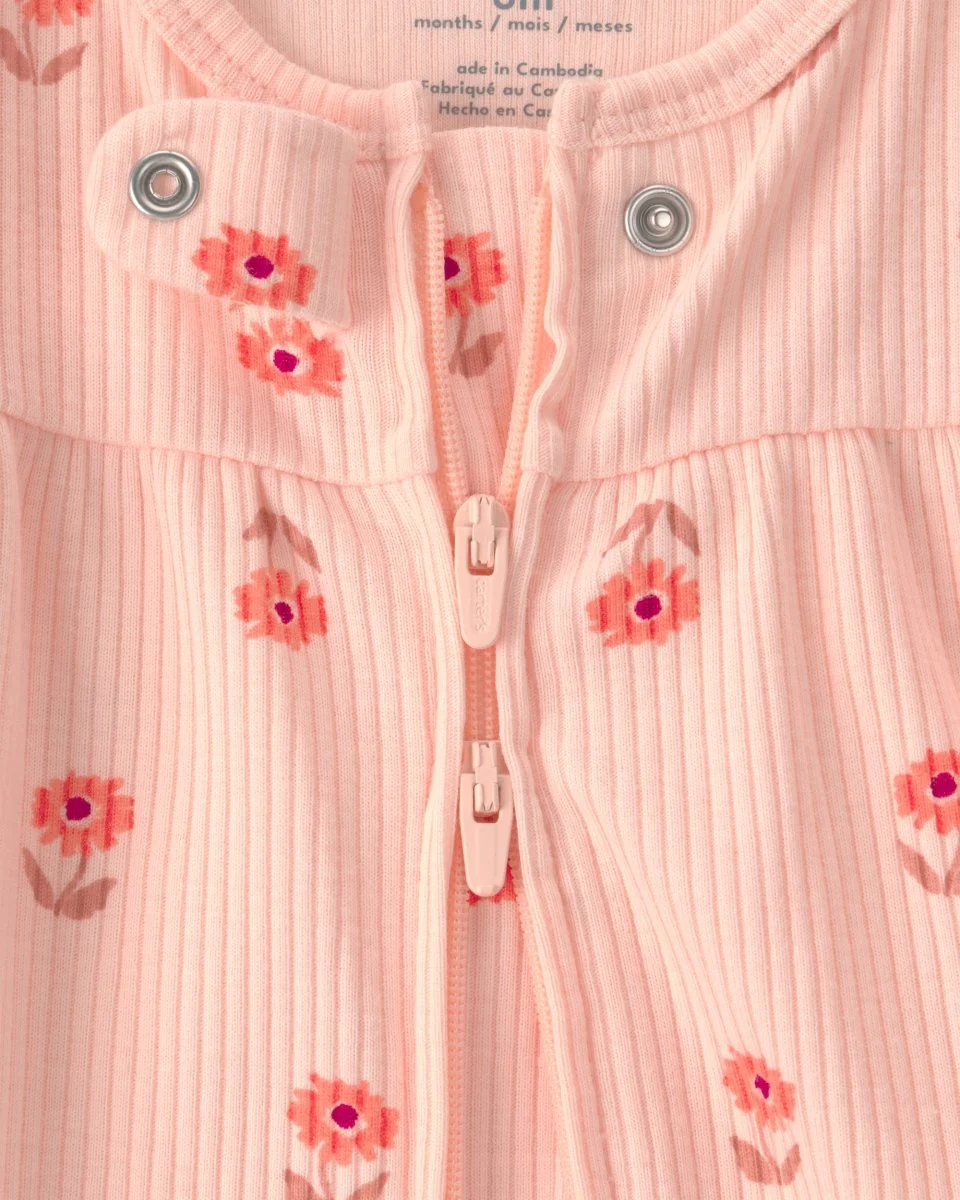 Pijama de algodón con estampado floral - Image 2