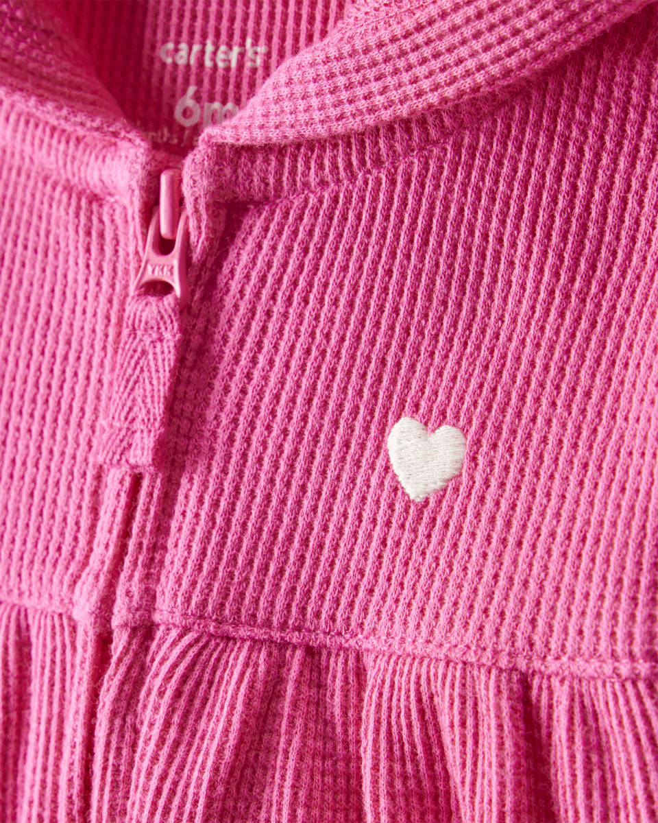 Mono térmico rosa fucsia con capucha de orejitas - Image 2