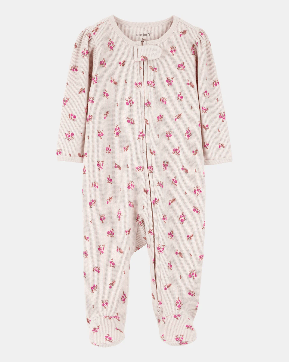 Pijama entero texturizado diseño floral