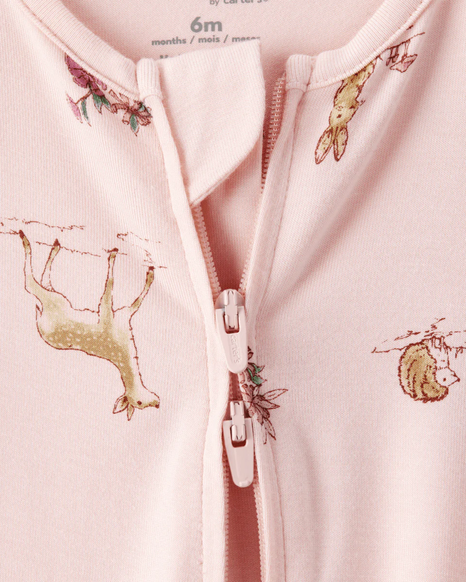 Pijama sostenible de algodón suave, diseño ciervos rosas - Image 4