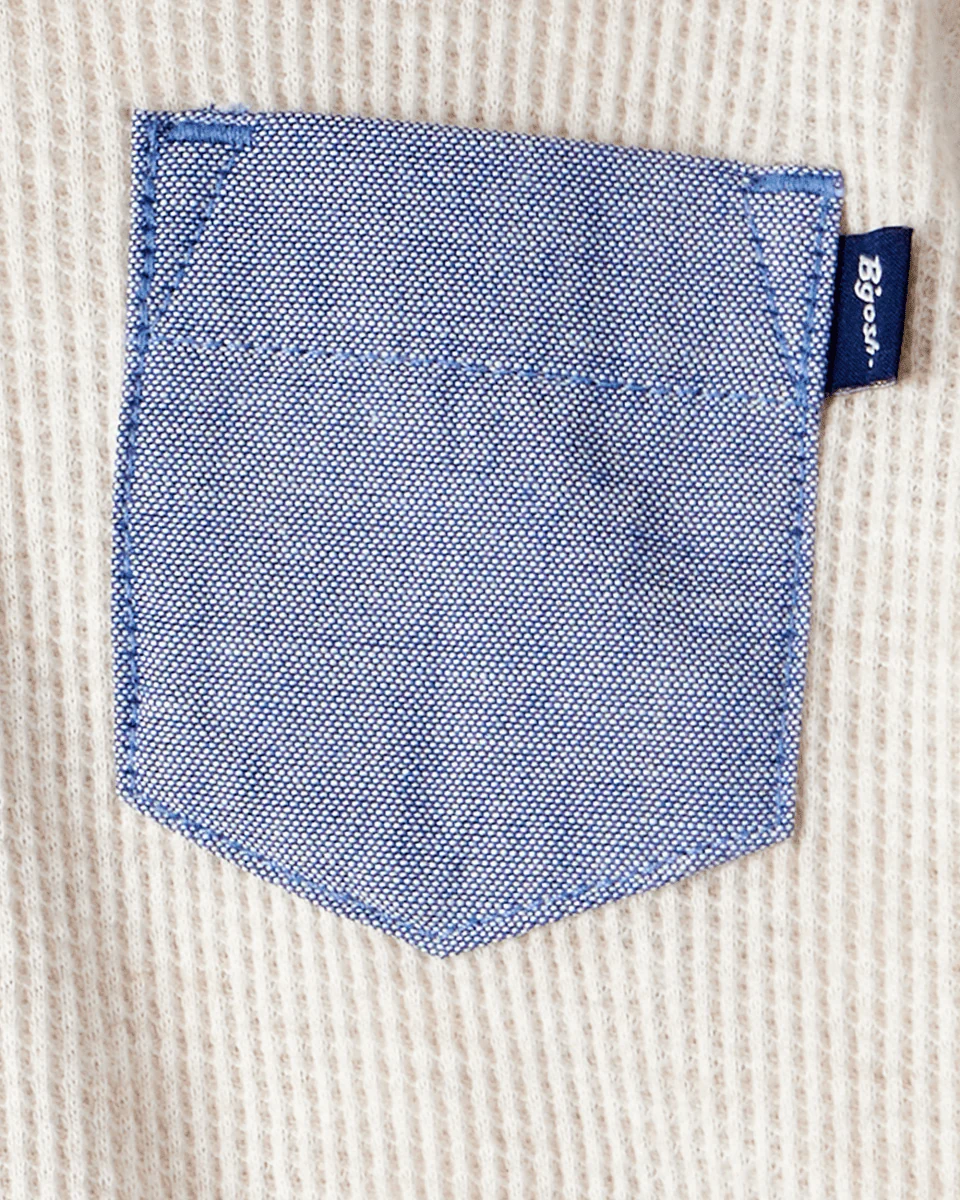 Sudadera gris jaspeada de punto con capucha - Image 2
